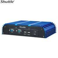 Shuttle BPCWL02 Embedded Box PC Barebone - Whiskey Lake Intel i3-8145UE, Fan-Less Robust Aluminum Chassis, 2x LAN, 3x RS-232 (RS