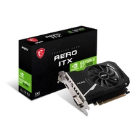 MSI nVidia GeForce GT 1030 AERO ITX 4GD4 OC Video Card, PCI-e 3.0, 1430 MHz Boost Clock, 1189 MHz Base Clock, 1x HDMI 2.0, 1x DVI(NEW)