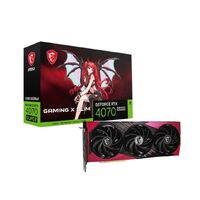 MSI GeForce RTX 4070 SUPER 12G GAMING X SLIM MLG Video Card  2640 MHz Boost Clock, 12GB GDDR6X,DisplayPort x 3 (v1.4a),HDMI x 1