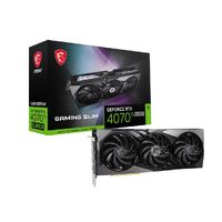 MSI GeForce RTX 4070 Ti SUPER 16G GAMING X SLIM Video Card  2625 MHz Boost Clock, 16GB GDDR6,DisplayPort x 3 (v1.4a),HDMI x 1