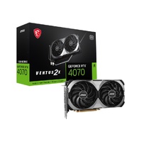 MSI nVidia GeForce RTX 4070 VENTUS 2X 12G OC Video Card  2520 MHz Boost Clock, 12GB GDDR6X,DisplayPort x 3 (v1.4a),HDMI x 1(NEW)