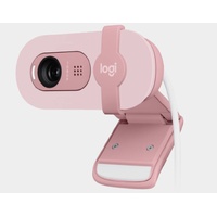 Logitech Brio 100 Full HD 1080p webcam with auto-light balance, integrated privacy shutter, and built-in mic