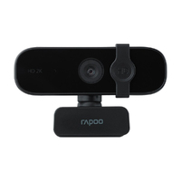 RAPOO C280 BK 2K HD Webcam - 85 Degree Wide-Angle Lens, 360 degrees Omini Microphone. Plug and Play.
