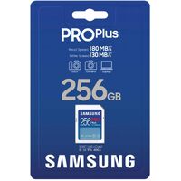 SD Card SAMSUNG PRO Plus 256GB SDXC C10 U3 V30 DSLR Video Camera Memory 180MB/s