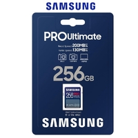 SD Card SAMSUNG PRO Ultimate 256GB SDXC C10 U3 V30 DSLR Camera Memory 200MB/s