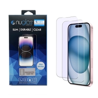 2x Screen Protector Nuglas Anti Blue UV Tempered Glass For iPhone 16 Pro 