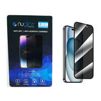 Screen Protector Nuglas Full Cover Privacy Anti-Spy Glass For iPhone 16 Pro Max