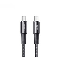 Phone Cable Remax Fonsu Series 30W Aluminum Alloy Braided Fast Charging Type-C to Type-C  RC-C100 Black
