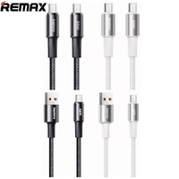 Phone Cable Remax 66W USB A to Type-C Cable &  30W Type-C to Type-C  RC-C100 Black
