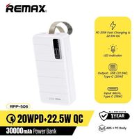 Power bank Remax RPP-506 30000 mAh Noah Series PD20W+QC 22.5W Fast charging- White